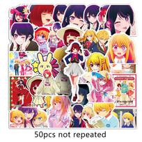 Oshi no Ko Anime Stickers – 50 Sheets for DIY Skateboards and Luggage pink