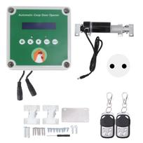 Automatic Chicken Coop Door,Timer Actuators Electric Poultry House Door Motor Kit with Light Sensor With Remote Controlled blue