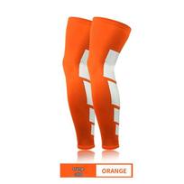 Long Tube Compression Knee Pads for Basketball, Badminton, Running, Cycling, and Marathon XL orange