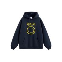 Vienišas Akmuo Nirvana Grupė NIRVANA Megztinis su Gobtuvu M juoda