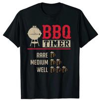 Funny Bbq Timer Grill Chef Barbecue T Shirts Graphic Cotton Streetwear Short Sleeve Birthday Gifts Summer Tshirt Unisexs Clothing S įvairiaspalvis