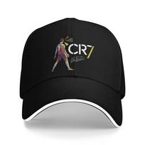 Nauja Cr7 Futbolo Ronaldo Kepuraitė Beisbolo Hip Hop Sumuštinių Kepurės Unisex Reguliuojama Apsauganti Nuo Saulės Bėgimo Golfo One Size black