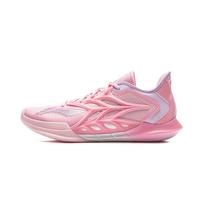 Li Ning Speed ​​12 vyriški krepšinio bateliai su paminkštinimu, neslystančiais, trinčiai atspariais, kvėpuojančiais, atšokimo efektu, žemapadžiais ABAV069-1 47.5 rožinė