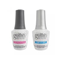 2pcs Top Sealer Long Lasting Nail Polish Set Beginner Soak Off Foundation Base less
