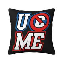 Luxury WWE John Cena Never Give Up Sofa Cushion Cover Soft Pillow Case for Living Room 30x30cm 12x12in red