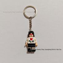 Valentino dienos pora Minifigūrėlė Širdelė Raktų pakabukas Pakabukas gray