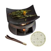 Handcrafts Ceramic Essential Oil Diffuser Tea Light Heater Fragrances Holders For Home Desktop Decoration Zenist Meditations 1 black