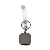 Portable Heavy Duty Metal Retractable Carabiner Keychain Belt Badge Reels Clip 28.3 Inch Square Reinforced Steel Wire Cord white