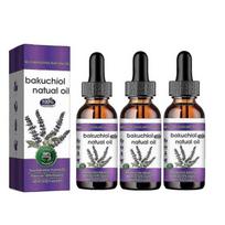 3X Pure & Natural Bakuchiol Essential Oil for Skin, Wrinkle Reduction Skin Firming & Smoothing, Anti-Aging Bakuchiol Oil for Sensitive Skin less