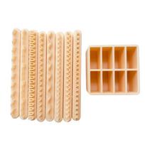 Lightweight Resin Clay Molds Set Suitable For Various Thickness Clay Cutter Jewelry Making Accessories 1 beige