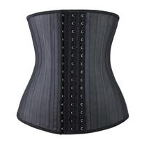 Women Latex 25 Steel Boned Waist Trainer Tummy Control Body Shaper Corset S juoda