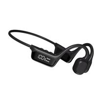 Kaulais perduodamos garso ausinės Bluetooth 5.4 belaidės ausinės IPX8 vandeniui atsparios plaukimui, sportui, palaiko MP3 grotuvą su 32GB RAM juoda