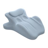 Porinė pagalvė nugaros atlošas su banguoto dizaino ergonomiška laikysenos atrama atminties putų sėdmenų pagalvė kojų pleištas sėdėjimui ir gulėjimui krūtinė mėlyna