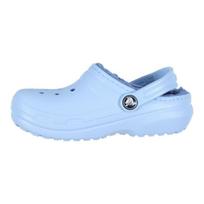 Crocs Classic Lined Clog K Comfortable Warm Kids Slippers Kids clogs Blue-Stone 207010-4NS 29-30 white