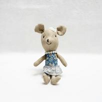 Non-Toxic Cute Stuffed Animals Mouse Dolls Family Dollhouse Mini Plush Christmas Birthday Gifts Little Mouse Plush Dolls 10cm-30m brown