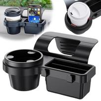 Car Door Cup Holder Window Drink Bottle Organizer With Key Port Dual Hanging Hooks Multifunctional Vehicle Interior Storage Accessory juoda