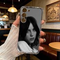Singer B-Billie Eilish Phone Case For Samsung Galaxy A71,A70,A52,A51,A40,A30 Transparent Cover Samsung a10 gray