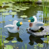 4Pieces Multpurpose Duck Resin Decorations Resin Animal Figurine Great for Bookshelves Display and Creative Landscaping 1