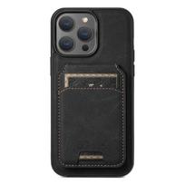 Leather for Magsafe Case for IPhone 17 Air 16 15 Pro Max 16e 14 Plus 13 12 Pro Bracket Magnetic Back Cover with Card Holder L443 iPhone17 juoda