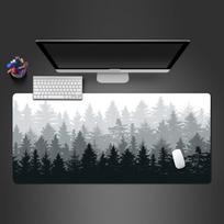 Large Gaming Mouse Pad Desk Mat Cloth Surface Non Slip Rubber Base Mousepad for PC Laptop Keyboard Work Desk 400x900x2mm gray