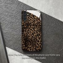 Brown Halo Leopard Pattern Tempered Glass Phone Case for Samsung Galaxy S26 S25 S24 S22 S21 S20 fe plus ultra Anti Drop For Galaxy S11plus juoda