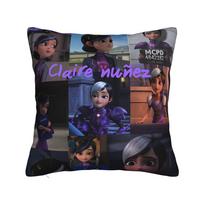 Trollhunters Tales Of Arcadia Pillowcases Vintage Pillow Case For Sofa Couch Bed Living Room Square Pillow Cover Peach skin 18*18(CM)-1Pcs gray