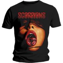 Scorpions Scorpion Tongue Black Cotton T-Shirt All size BS1364 L brown