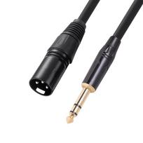 Double Shielded 6.35mm TRS Male to XLR Male Cable, 1/4  Balanced Audio Line for Microphone Mixer Amplifier 1m