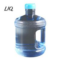 Transparent Water Cooler Bottle Jug with Handle And Cap, Reusable Large Capacity Dispensers, Food Grade Plastic for Home Office Replacement Bucket S mėlyna