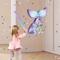 Mermaid Pinata Birthday Party Supplies Confetti Paper Home Decor Game Prop Piñata for Holiday white