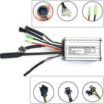 48V 36V 15A 8x5.2x3 cm Controller For 250W 350W Brushless Motor Electric Bicycle black