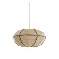 Kreminės spalvos kabantis šviestuvas su tekstiliniu gaubtu Mirelys – Light & Living