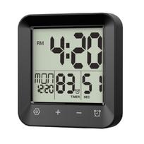Shower Wall Clock,Digital Kitchen Timer with Alarm,Waterproof Touch Screens Timer, Temperature Display with Suction Cup juoda