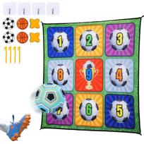 EagleStone Soccer Toy Darts, 2-in-1 Playset, Wall-Mounted, 150cm Long, 6 Darts, Soccer Ball Included, Shooting Practice, Sports Toy, Indoor Play, multi