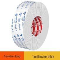 Mileqi Black & White EVA Foam Tape 1-3mm - Soundproof, Seal, Shock Absorbent, Single-Sided Adhesive