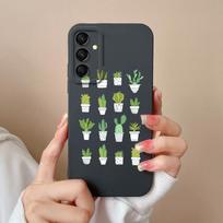 For Samsung Galaxy M35 5G Case Cute Cat Full Coverage Phone Shell For Samsung M 35 Anti Drop Soft Liquid Silicone Back Covers Samsung Galaxy M35 black