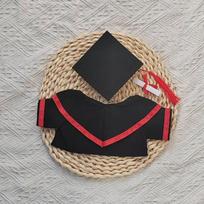 New Small Graduation Suit Multiple Colors Cloth Graduation Dress Graduation Bear Clothes raudona
