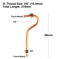1pc Air Compressor Tube 16x1.5mm Thread Aluminum Pump Pipe Small Househole Air Compressor Exhaust Tube Hardware Accessories
