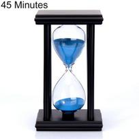 45/60min Medinis smėlio laikrodis Smėlio laikrodis Laikmatis Virtuvės Mokyklos Namų Dekoras 45 Minutes black