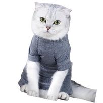 Female Cats Spay Recovery Outfit Four Leg Soft Polyester Fabric Post Surgical Suit Prevents Wound Licking For Mother Cats XS