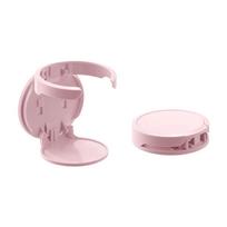Waterproof Wall Mount Cup Holder Detachable Self-Adhesive Drink Holder  Household rožinė