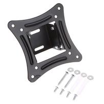 1Set 14-27Inch Tv Mounts Lcd Led Monitor Wall Mount Bracket Fixed Flat Panel Tv Frame Support 15 Degrees Tilt Angle W/Screw one size