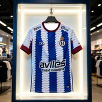 2026 Naujas Populiarus Ispanijos Futbolo Real Avilés Marškinėliai Vyriški Greitai Džiūstantys Kvėpuojantys Paprasti ir Patogūs Paplūdimio Drabužiai 2XL white