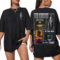 The Weeknd After Hours Til Dawn 2026 Xo Merch T Shirt Men Women Harajuku Classic High Street T-shirts Casual 100% Cotton T-shirt L white
