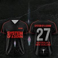 System of A Down 2027 Australia & NEW ZEALAND Tour Football Tees Unisex Streetwear Men Women Soccer Jersey V-neck Short Sleeve XXS black