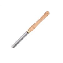 Wood Lathe Turning Tool Rougher Chisel Beech Handle HSS Insert for DIY Large Inner Arc Type C beige