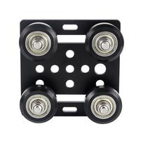 3d Printer Accessories Kit V Wheel Plate For 2020v Aluminum Profile V Style Slot Support Plate (black) black