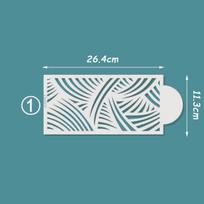 New Pattern Fondant Cake Mesh Stamps Stencils Embossing for Decorating Tool Plastic Spray Mold Wedding Suger Chocolate Painting