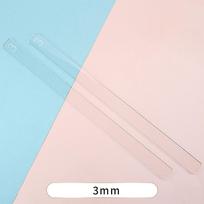 2Pcs Acrylic Cookie Balance Ruler Biscuit Fondant Cake Rolling Tool Icing Biscuits Thickness Ruler Smoother Pastry Baking Gadget 3mm