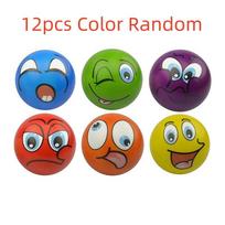 12pcs Funny Sponge Ball Relief Stress PU Foam for  Children and Adults Soothing toys wrist movement Toys Balls Beach Ball Toys blue